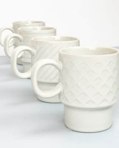 Patterned Nested Espresso mugs