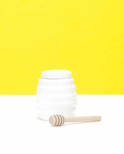 Honey Pot & Wooden Dipper