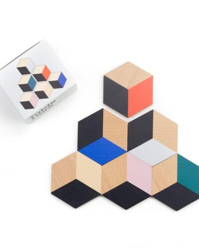 Geometric Table Tiles | Multi Coloured (6)