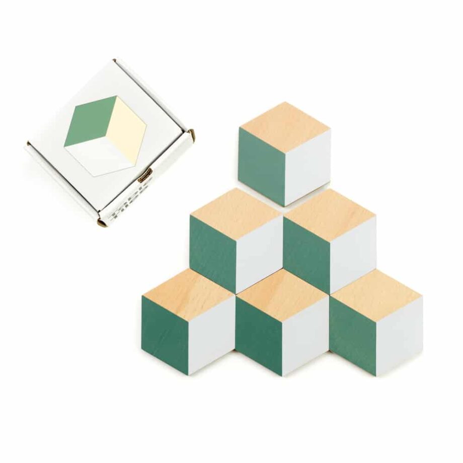 Table Tiles Green & Grey -100