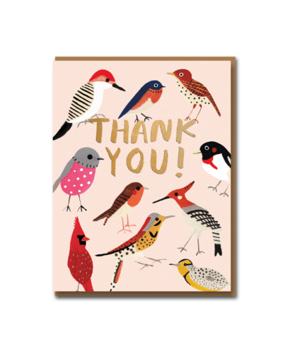 Feathered Friends Thank you Card