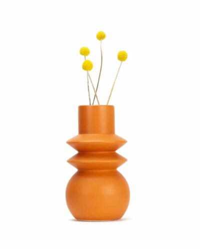 Terracotta Angled Totem Vase