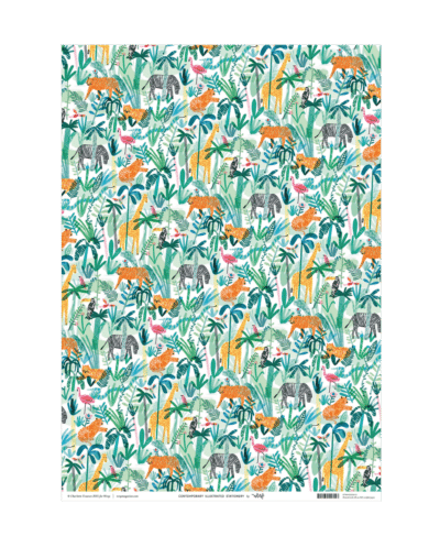 Jungle Animals Wrapping Paper