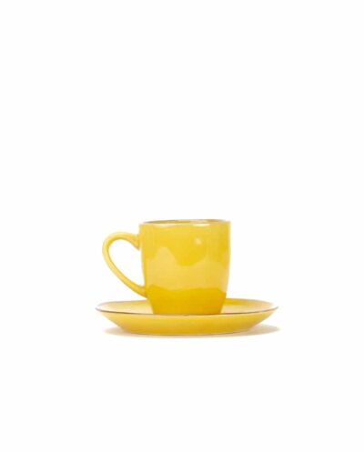 Yellow Espresso Cup & Saucer