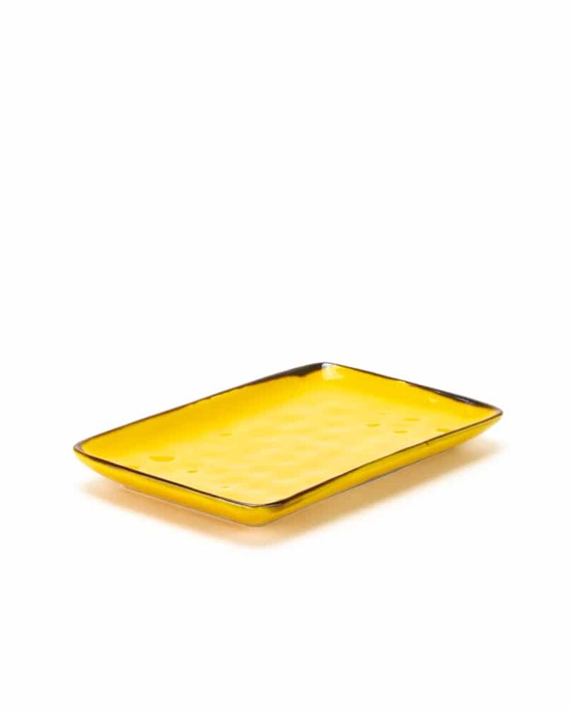 Yellow Rectangular Tray