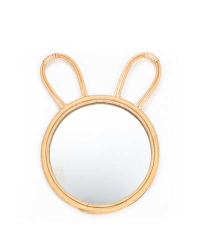 Rattan Bunny Mirror