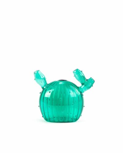 Oval Dark Sea Green Cactus Vase