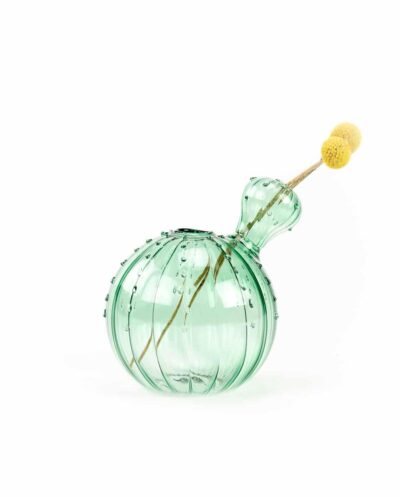 Round Sea Green Cactus Vase