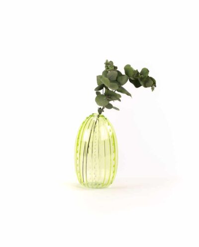 Tall Pale Green Cactus Vase