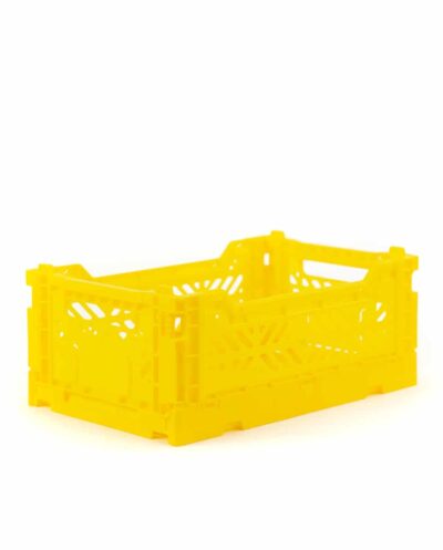 Yellow Mini Folding Crate