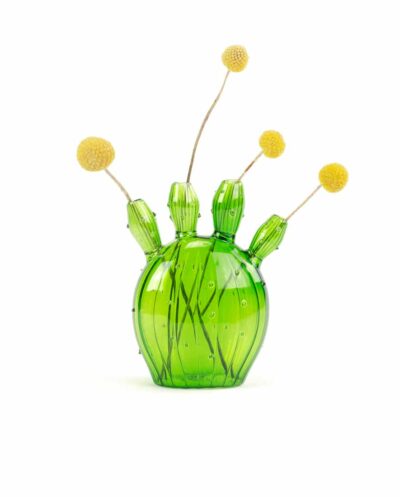Green Cactus Vase