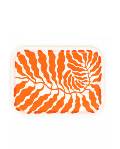 Mini Pink & Orange Leaves Tray