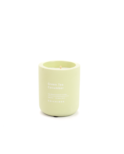 Mini Green Tea Cucumber Concrete Candle