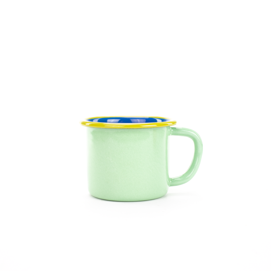 Mint and Electric Blue with Chartreuse Rim Bornn Mug EyeMindHeart-Shop-Hertford-72