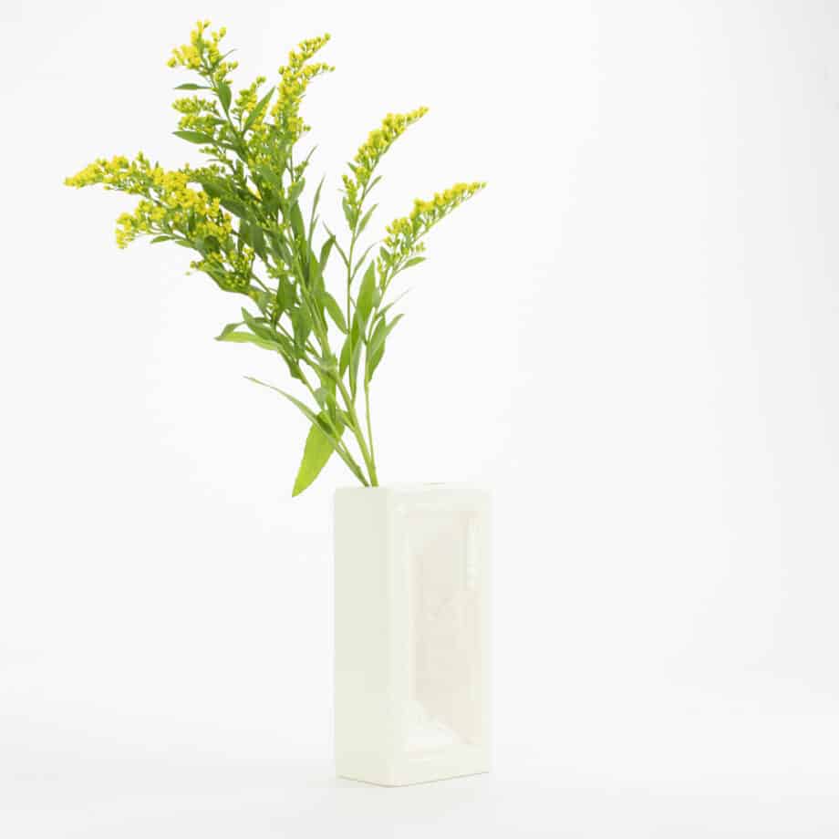 London Brick Vase white EyeMindHeart-108