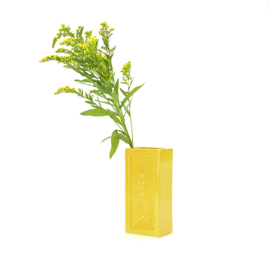 London Brick Vase yellow EyeMindHeart-112