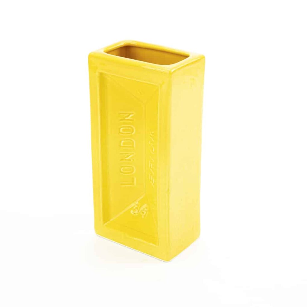 London Brick Vase yellow  EyeMindHeart-114