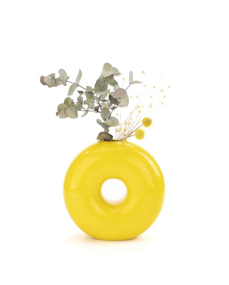 Torus Yellow Vase