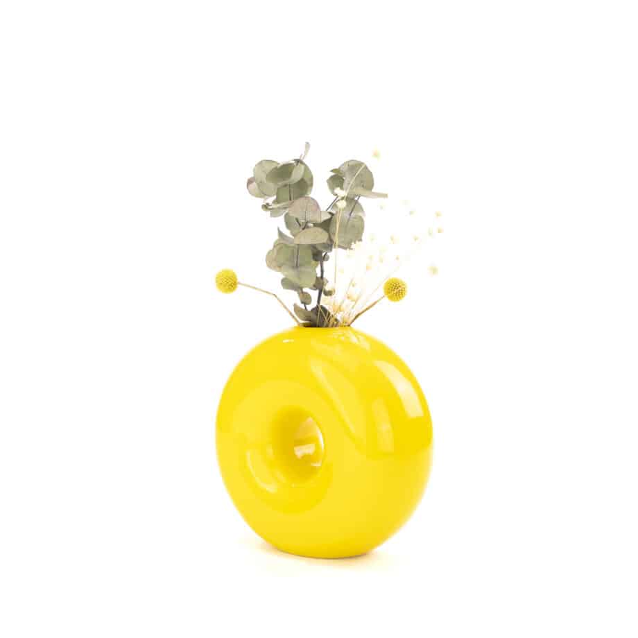 Torus Yellow Vase  EyeMindHeart-45