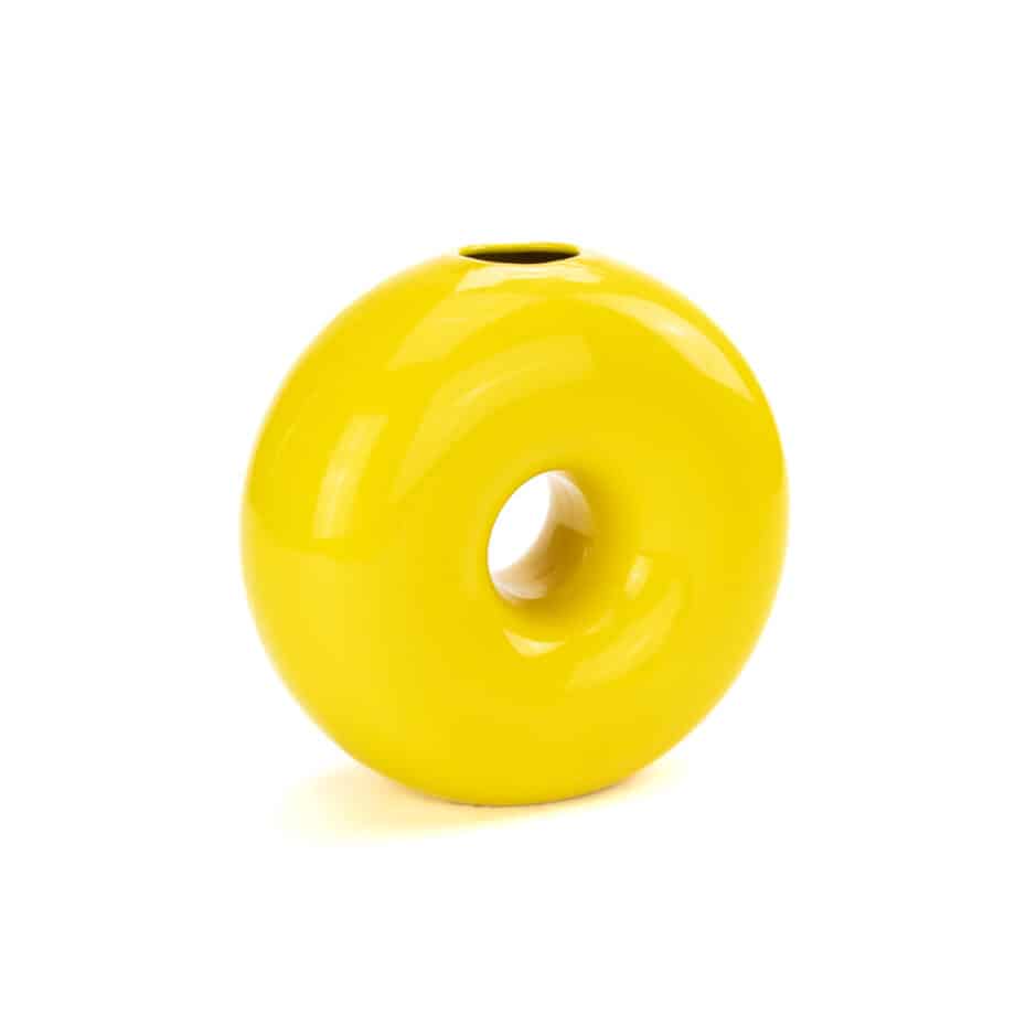 Torus Yellow Vase  EyeMindHeart-48