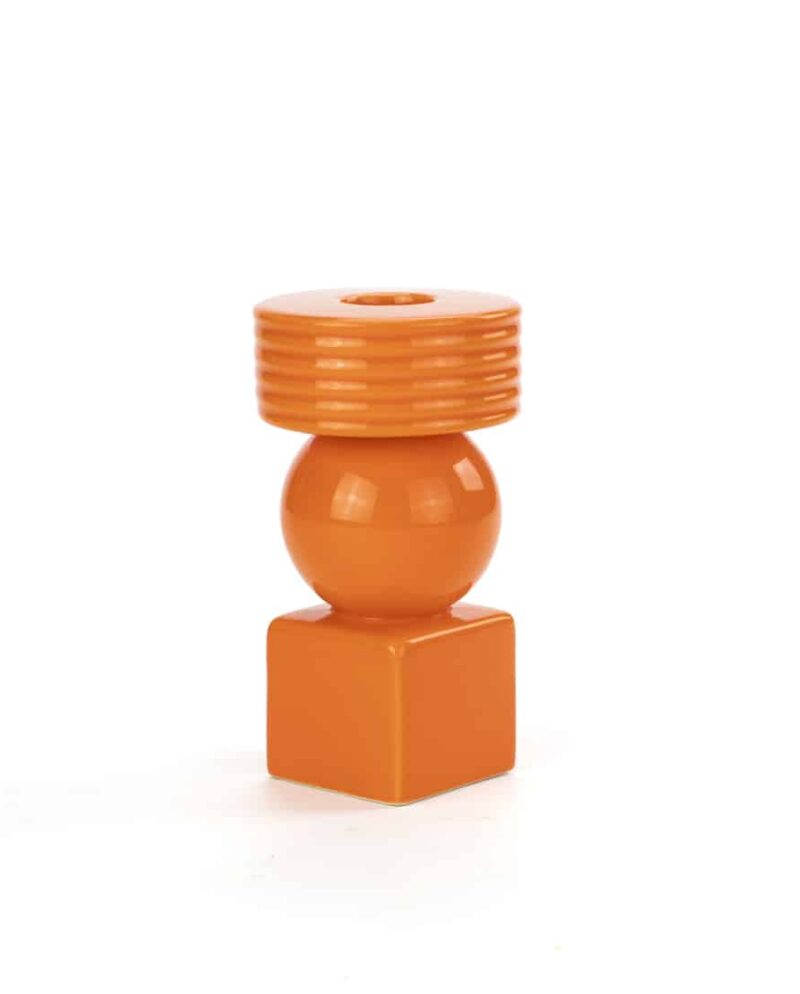 Stack Orange Candle Holder