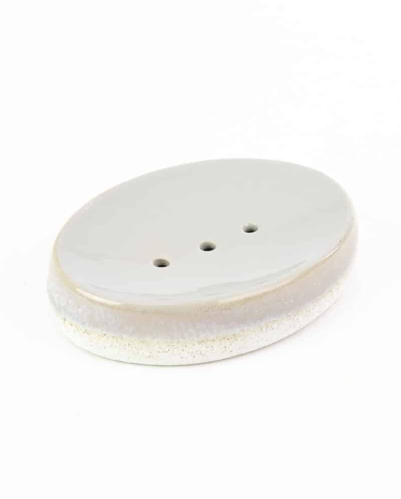 Mojave Glaze Soap Dish | Grey