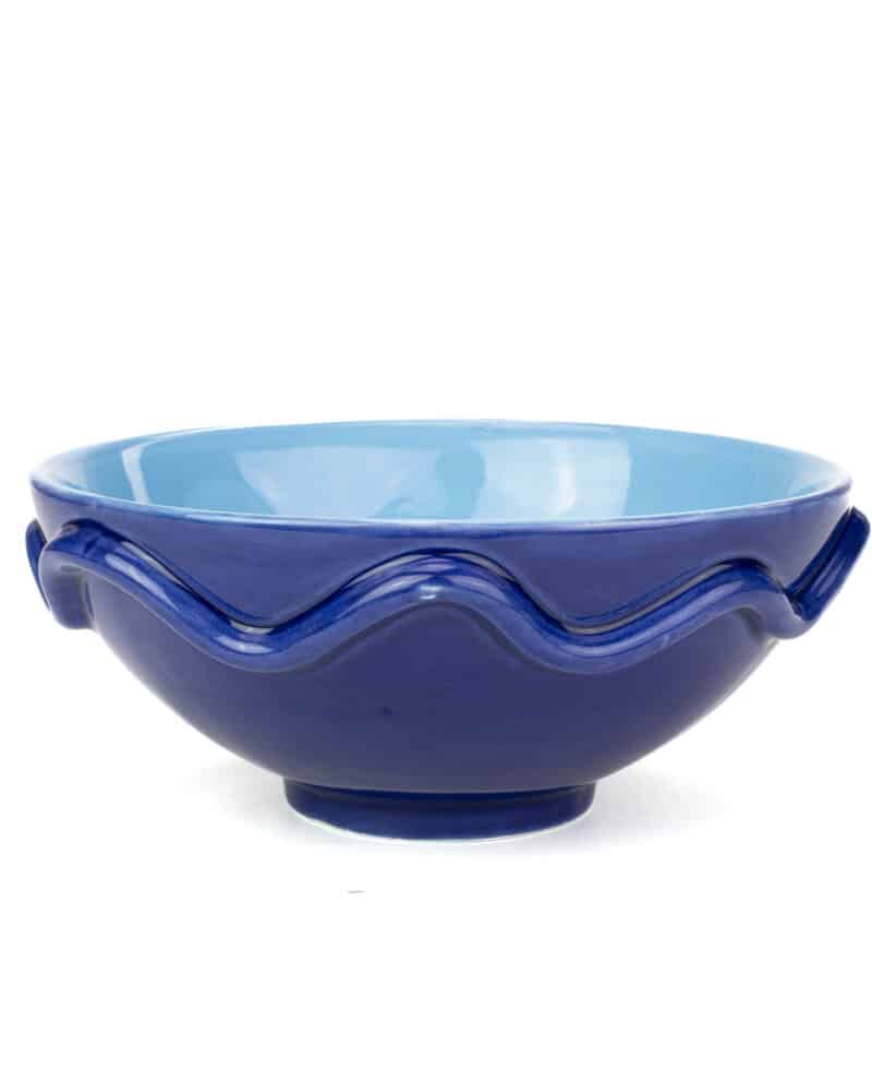 Blue Wavy Bowl