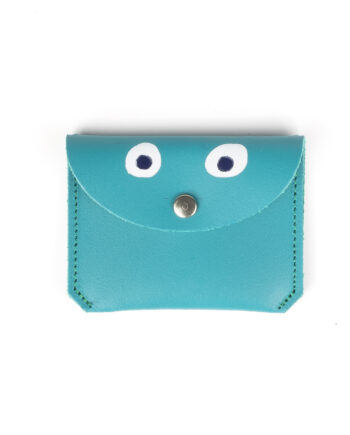 Mini Money Googly Eye Purse - Turquoise