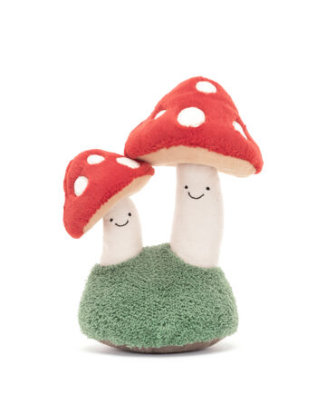 Amuseable Pair Of Toadstools
