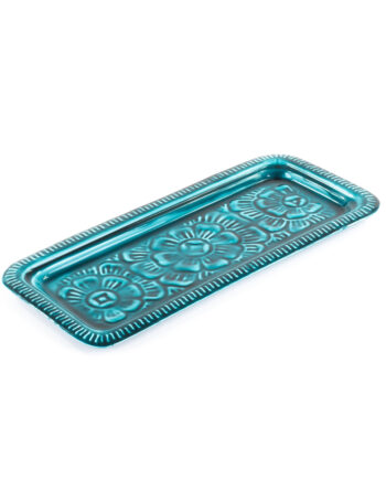 Enamel trinket tray - Blue